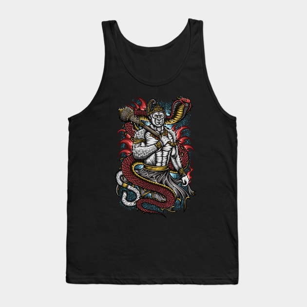 Hanuman with Garaga Tank Top by aleoarts